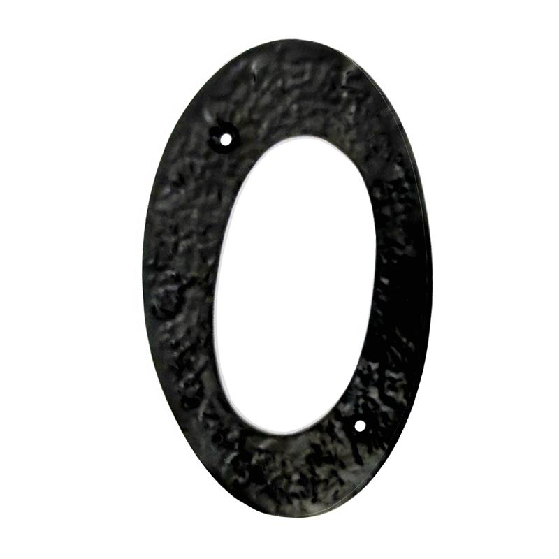 6" Iron Numerals (0) Heavy Duty