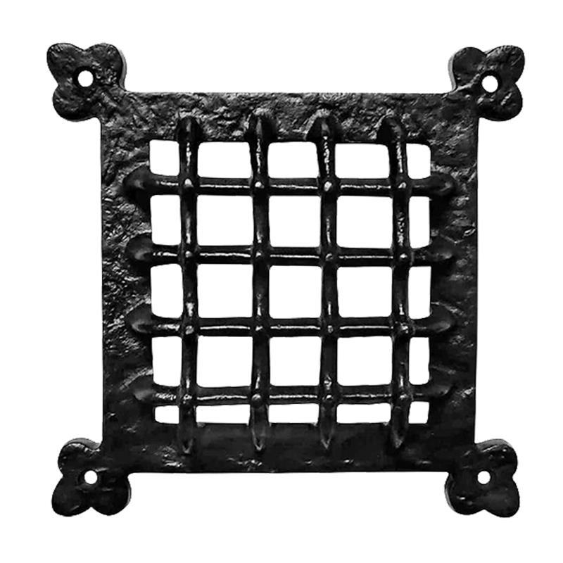 12" Alemeth Black Antique Iron Door Grill