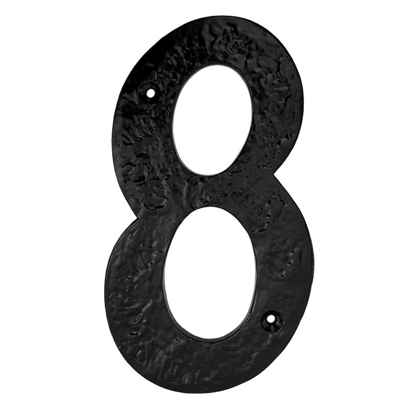 6" Iron Numerals (8) Heavy Duty