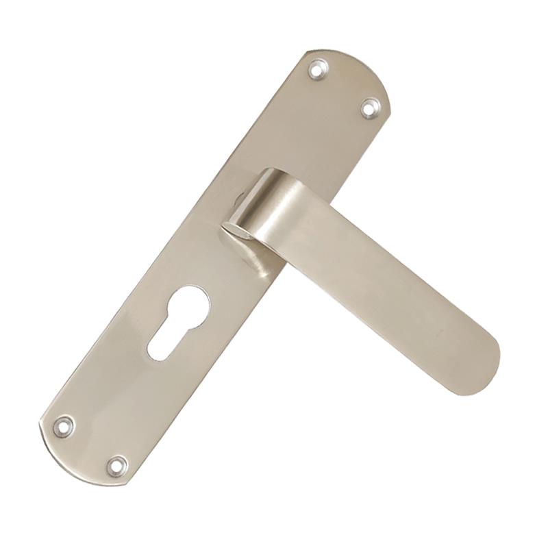 "Abiathar" Zinc Door Handle with SS Plate