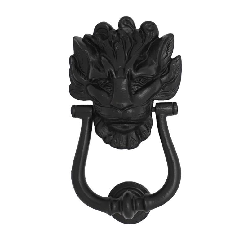 "Geshur" Black Antique Iron Door Knocker