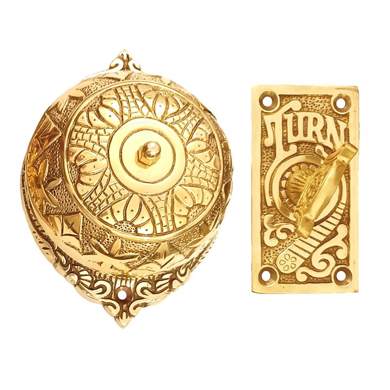 "Hezekiah" Brass Decorative Manual Old Fashioned Door Bell