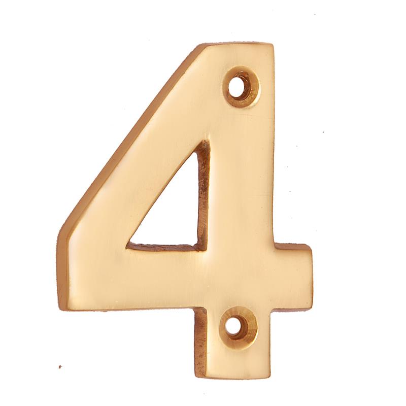 2" Broad Brass Numerals-4