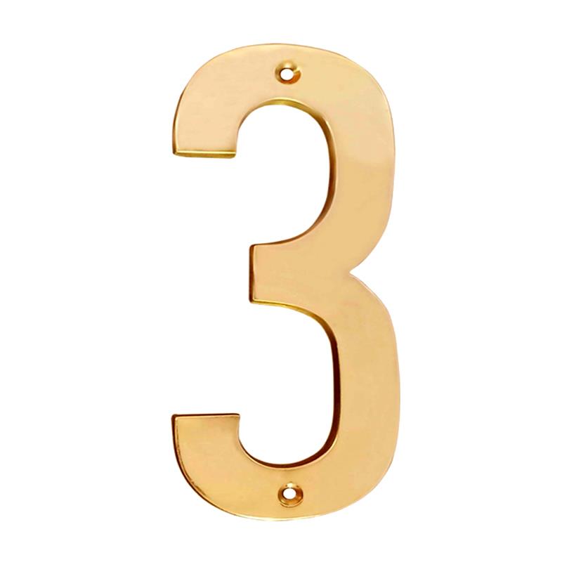 6" Brass Numerals-3