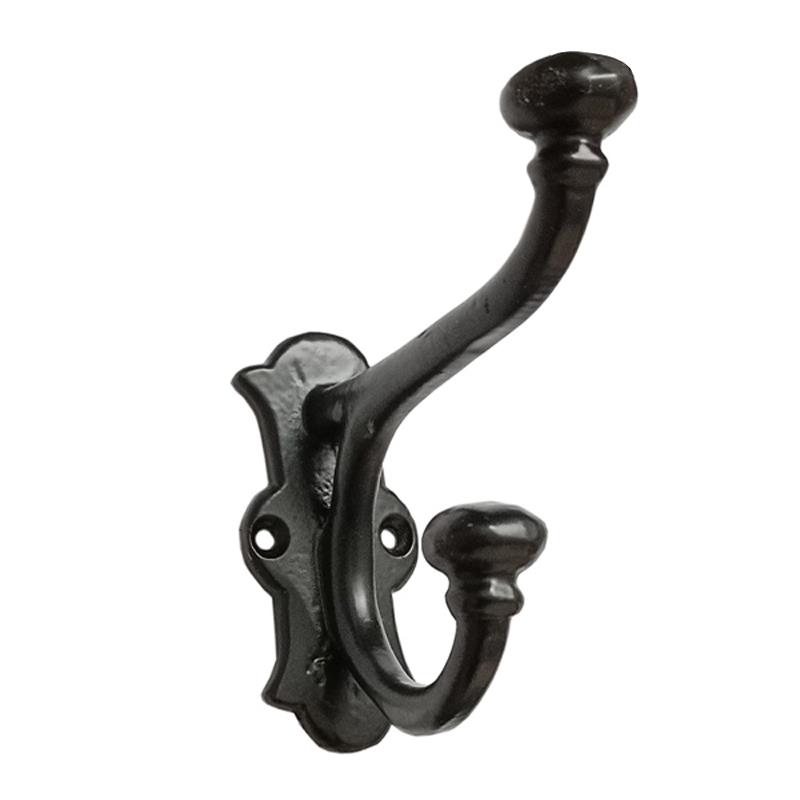 "Lucas" Black Antique Iron Hook