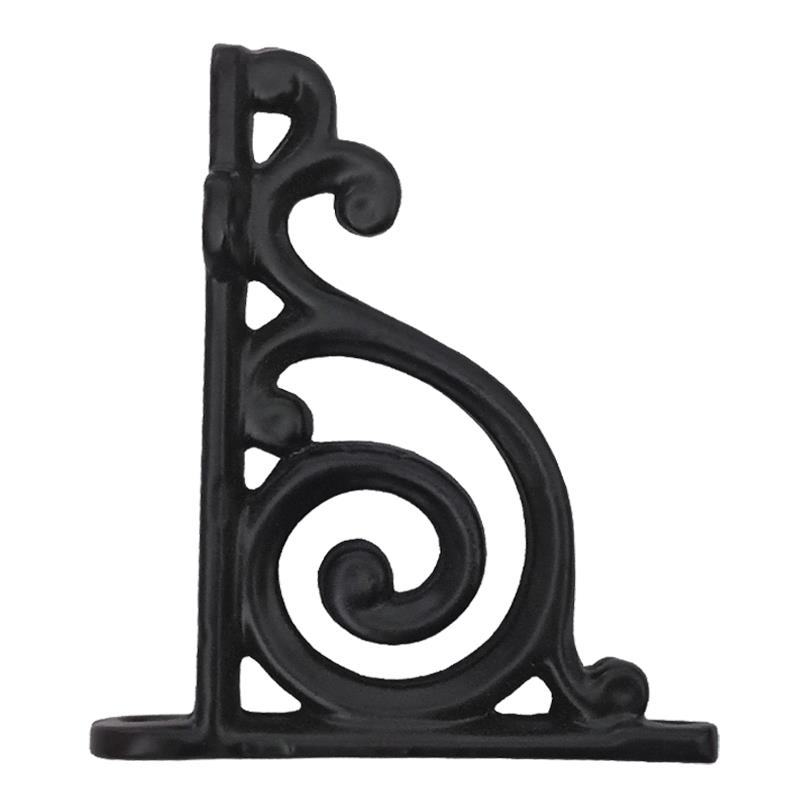 "Iim" Black Antique Iron Shelf Bracket