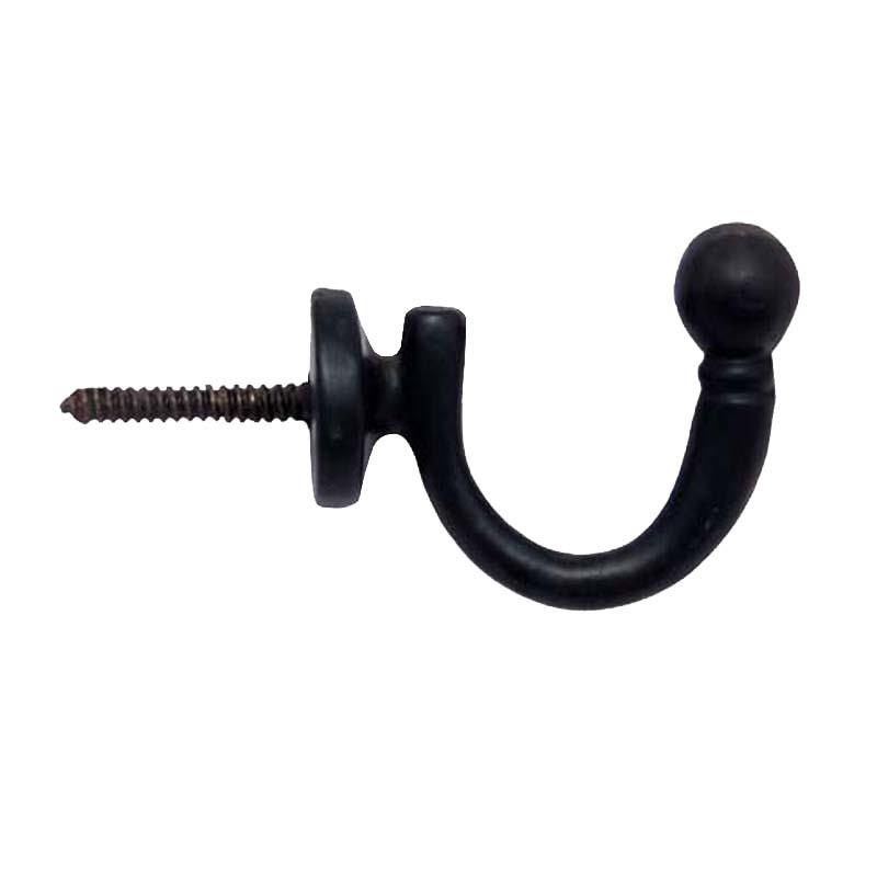 "Ithiel" Black Antique Iron Hook