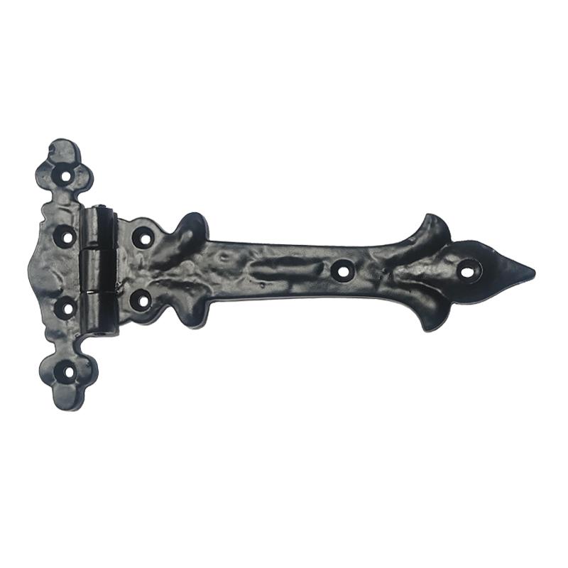6.9 inch "Abdias" Black Antique Iron Tee Hinge