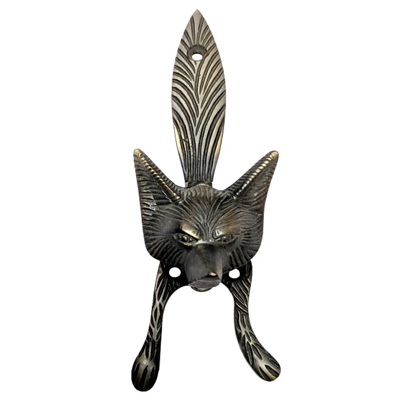 "Fox" Decorative Brass Door Knocker