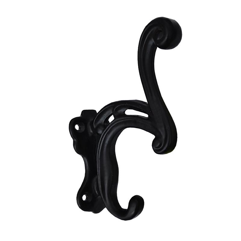 "Nethaniah" Black Antique Iron Hook