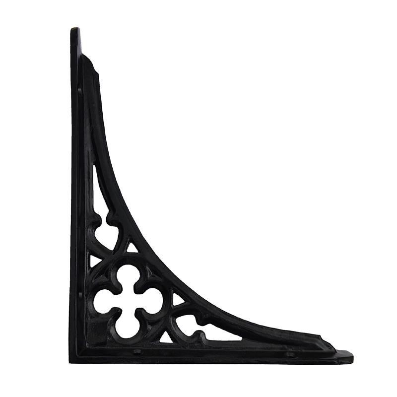 "Hamath" Black Antique Iron Shelf Bracket