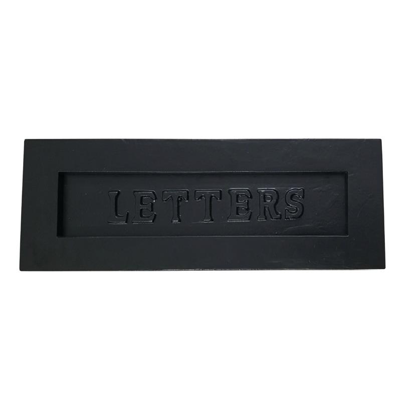 "Letters" Black Antique Iron Letter Plate