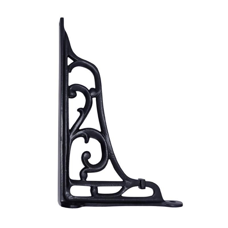 "Ananias" Black Antique Iron Shelf Bracket