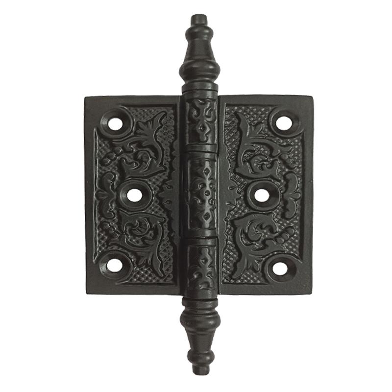 3 Inch "Bethel" Black Antique Iron Decorative Hinge