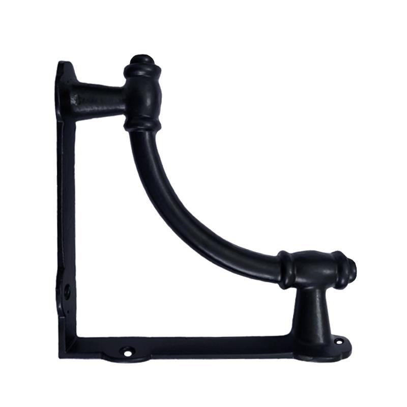 "Hanniel" Black Antique Iron Shelf Bracket