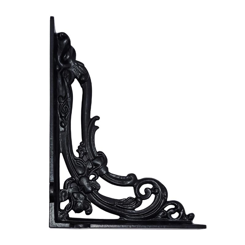 "Beneberak" Black Antique Iron Shelf Bracket