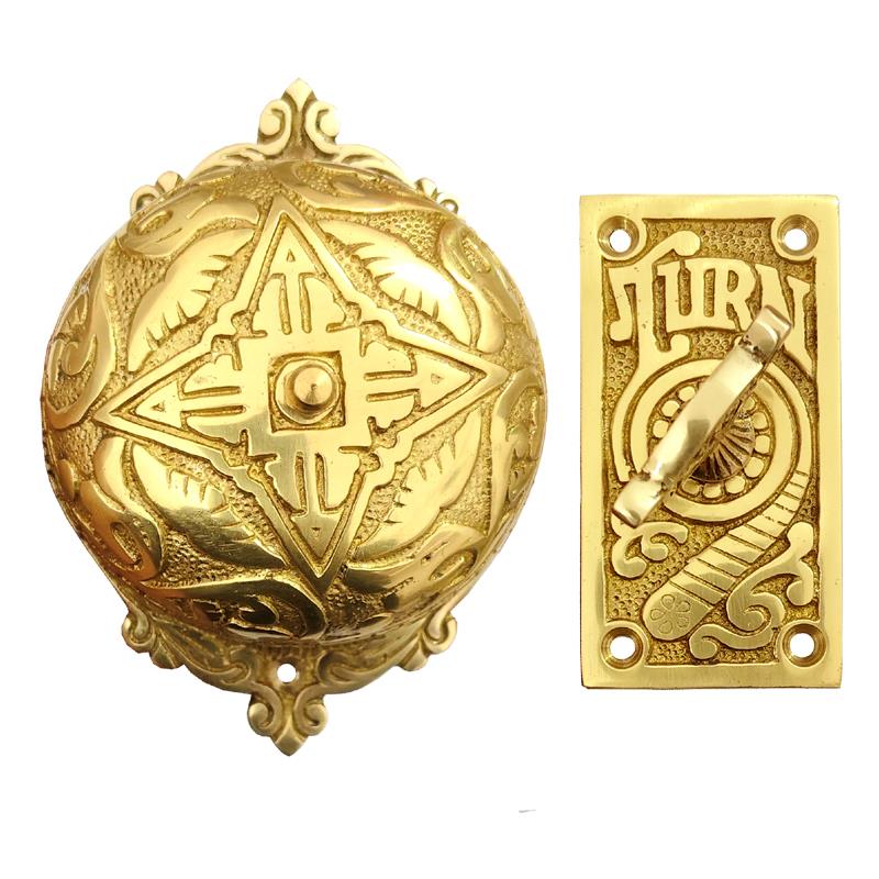 "Sarah" Brass Decorative Manual Old Fashioned Door Bell