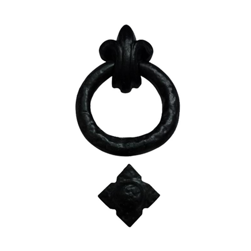 "Abasalom" Black Antique Iron Door Knocker