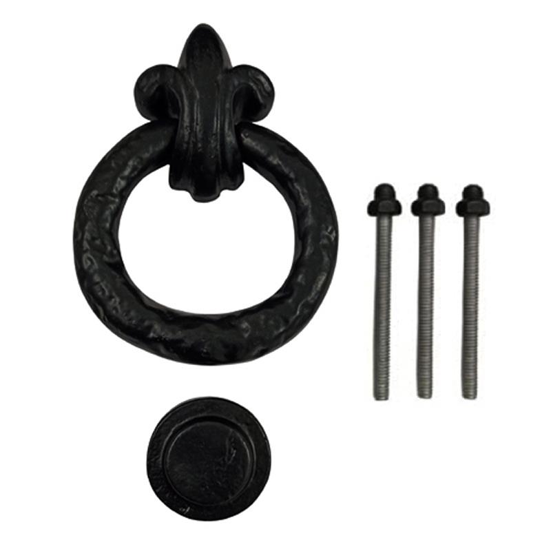 "Brad" Black Antique Iron Door Knocker