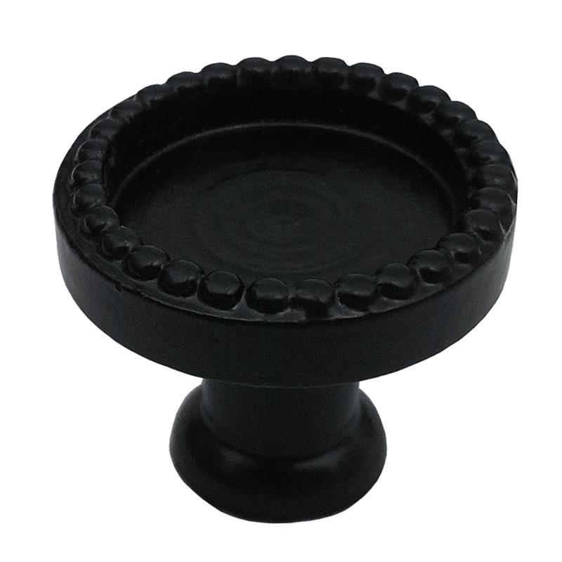 "Dabareh" Black Antique Iron Cabinet Knob